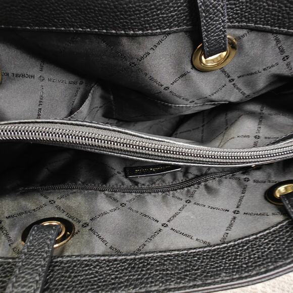 Michael Kors Jet Set Saffiano Leather Tote Black Gold Hardware – Barely Used - Picture 6 of 7